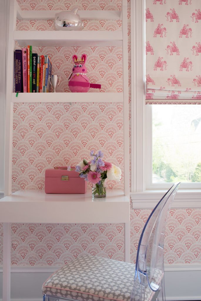pink study area